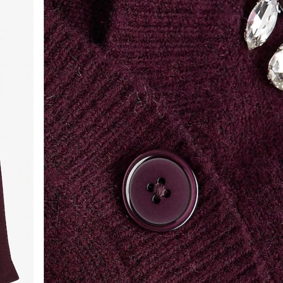 Express embellished faux button up cardigan size M - Picture 7 of 16